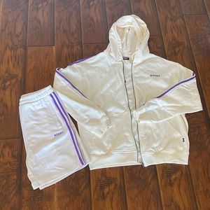 Nerdy sweat suit with shorts. Never worn